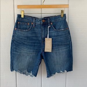 NWT Madewell High Rise Denim Shorts Size 26 Waist